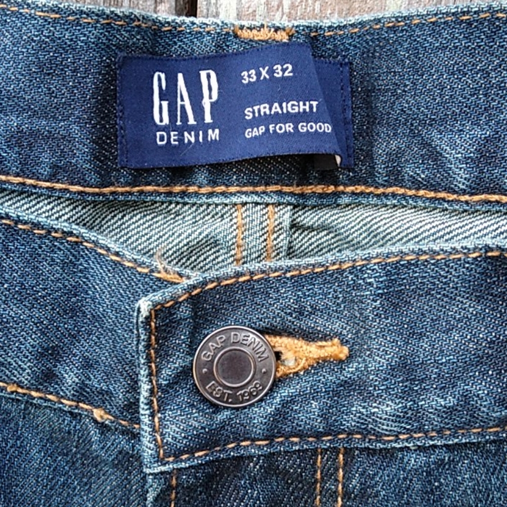 Gap Denim Men's Jeans 33x32 Straight-leg NWT - Picture 6 of 15
